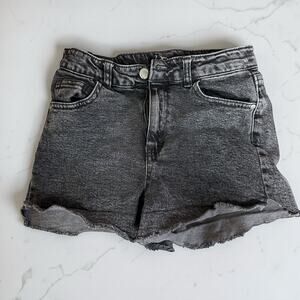 Art Class Girls Black Denim Shorts Frayed Hem Size L Casual Summer